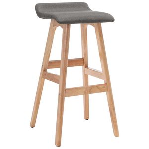 vidaXL Chaise de bar Gris fonc&eacute; Tissu