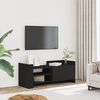 vidaXL Meuble TV Noir 100x35x40 cm Bois d'ing&eacute;nierie