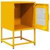 vidaXL Table de chevet jaune moutarde 36x39x60,5 cm