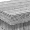 vidaXL Table basse avec lumi&egrave;res LED sonoma gris 50x50x40 cm