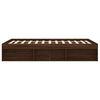 vidaXL Cadre de lit ch&ecirc;ne marron 135x190 cm double