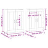 vidaXL Armoires murales 2 pcs ch&ecirc;ne marron bois d'ing&eacute;nierie