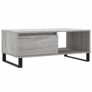 vidaXL Table basse Sonoma gris 90x50x36,5 cm Bois d'ing&eacute;nierie