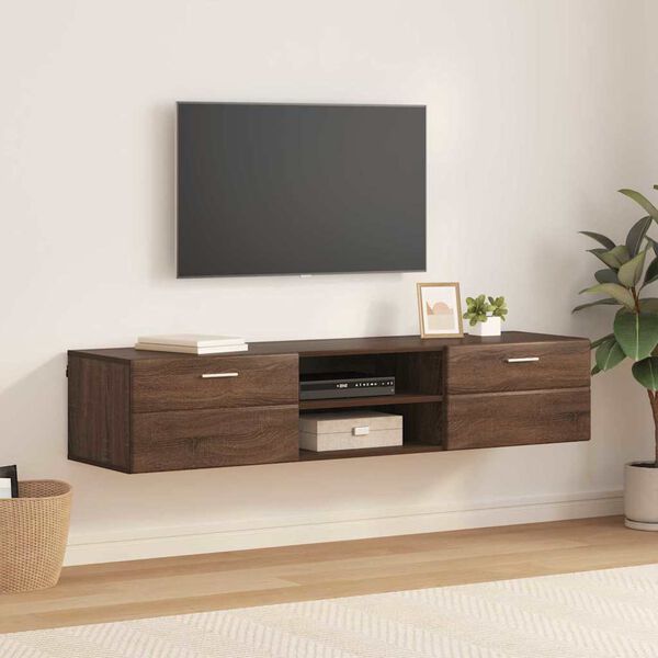 vidaXL Cabinet en Bois Ch&ecirc;ne brun 150 x 39 x 30 cm Bois d'ing&eacute;nierie