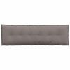 vidaXL Coussin de Dos Taupe 160 x 19 x 50 cm tissu