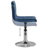 vidaXL Tabouret de bar Bleu Velours