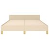 vidaXL Cadre de lit sans matelas cr&egrave;me 140x200 cm tissu
