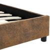 vidaXL Cadre de lit sans matelas marron similicuir daim 180x200 cm