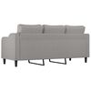 vidaXL Canap&eacute; &agrave; 3 places Gris clair 180 cm Tissu