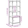 vidaXL Biblioth&egrave;que &agrave; 3 niveaux ch&ecirc;ne brun 41x30x109,5 cm