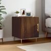 vidaXL Table de chevet ch&ecirc;ne marron 40x40x50 cm bois d&rsquo;ing&eacute;nierie