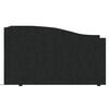 vidaXL Lit avec &eacute;clairage USB Noir Tissu 90x200 cm