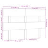 vidaXL Tête de lit Gris 154x3x81 cm Bois massif de pin