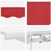 vidaXL Auvent R&eacute;tractable Rouge 600 &times; 350 cm Polyester et Aluminium