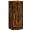 vidaXL Buffet haut Ch&ecirc;ne fum&eacute; 34,5x34x180 cm Bois d'ing&eacute;nierie
