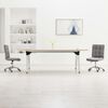 vidaXL Chaises &agrave; manger lot de 2 gris clair tissu