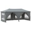 vidaXL Tente de r&eacute;ception pliable avec parois Anthracite 3x6 m