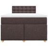 vidaXL Sommier &agrave; lattes de lit avec matelas Marron fonc&eacute; 120x200 cm