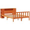 vidaXL Lit biblioth&egrave;que sans matelas cire marron 140x190 cm pin massif
