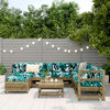 vidaXL Salon de jardin 8 pcs bois de pin impr&eacute;gn&eacute;