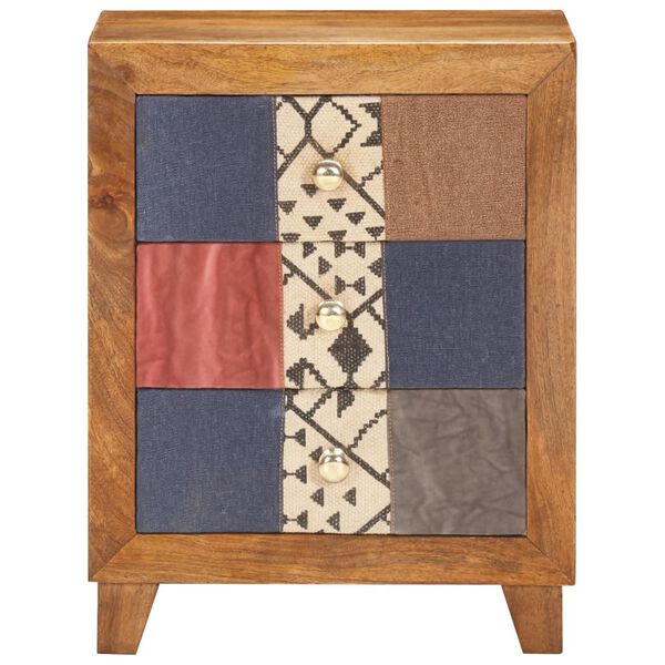 vidaXL Table de chevet 40x30x50 cm Bois de manguier massif