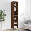 vidaXL Buffet haut Ch&ecirc;ne marron 34,5x32,5x180 cm Bois d'ing&eacute;nierie