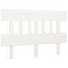 vidaXL T&ecirc;te de lit Blanc 203,5x3x81 cm Bois massif de pin