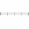 vidaXL Cl&ocirc;ture en treillis m&eacute;tallique et ancrage anthracite 0,8x10 m