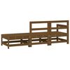 vidaXL Salon de jardin 3 pcs marron miel bois de pin massif