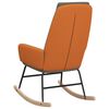 vidaXL Chaise &agrave; bascule Gris clair Tissu