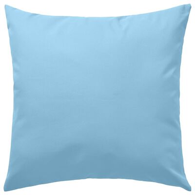 vidaXL Oreiller d'extérieur lot de 2 45 x 45 cm Bleu clair