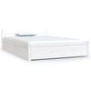 vidaXL Cadre de lit sans matelas avec tiroirs blanc