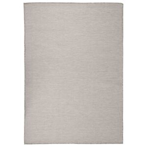 vidaXL Tapis &agrave; tissage plat d'ext&eacute;rieur 160x230 cm gris clair