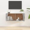 vidaXL Meuble TV mural Gris b&eacute;ton 100x34,5x40 cm