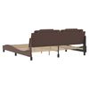 vidaXL Cadre de lit Viana sans matelas marron 200x200 cm similicuir