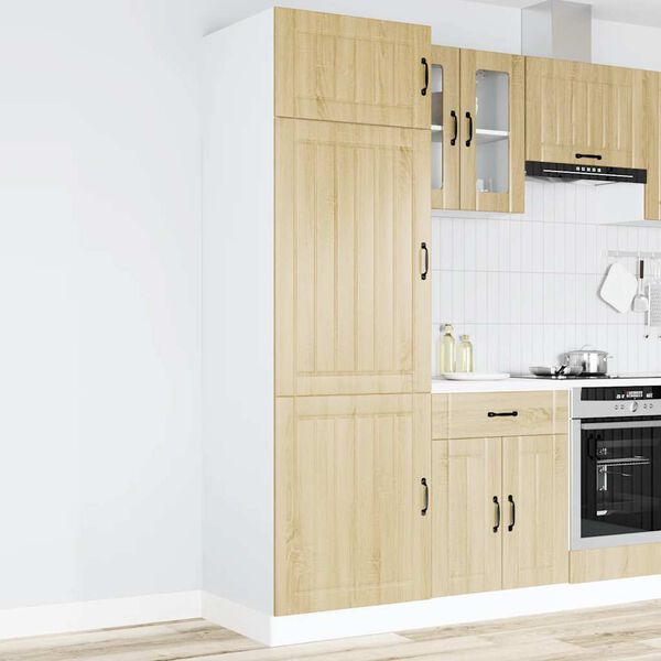 vidaXL Armoire de cuisine Lucca ch&ecirc;ne sonoma bois d'ing&eacute;nierie