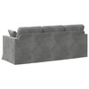 vidaXL Canap&eacute; Gris fonc&eacute;