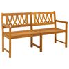 vidaXL Banc ext&eacute;rieur 2 -places 150 x 56 x 90 cm Bois d'Acacia Massif