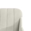 vidaXL Banc Cr&egrave;me 110x76x80 cm Velours