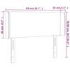 vidaXL T&ecirc;te de lit avec oreilles Cr&egrave;me 83x16x78/88 cm Similicuir
