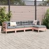 vidaXL Salon de jardin 5 pcs et coussins bois massif sapin de douglas