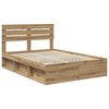 vidaXL Cadre de lit Ch&ecirc;ne artisan 140 x 200 cm Pin massif