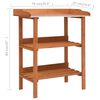 vidaXL Support pour plantes 76x37x89 cm Bois de sapin