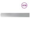 vidaXL Bordures de pelouse 10 pi&egrave;ces 15x103 cm acier galvanis&eacute;