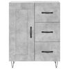 vidaXL Buffet haut Gris b&eacute;ton 69,5x34x180 cm Bois d'ing&eacute;nierie