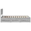 vidaXL Cadre de lit Gris Sonoma 100 x 200 cm Bois d&rsquo;ing&eacute;nierie