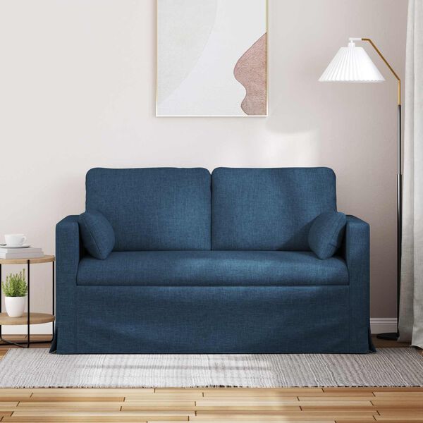 vidaXL Canap&eacute; Bleu Dimensions globales: 139 x 78 x 80 cm (l x P x H)