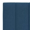 vidaXL Coussin de t&ecirc;te de lit Hanko bleu 160 cm tissu