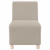 vidaXL Canap&eacute; modulaire sans accoudoirs Gris clair 55 cm Tissu imitation laine boucl&eacute;e