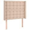 vidaXL Sommier &agrave; lattes de lit matelas LED Cappuccino 80x200cm
